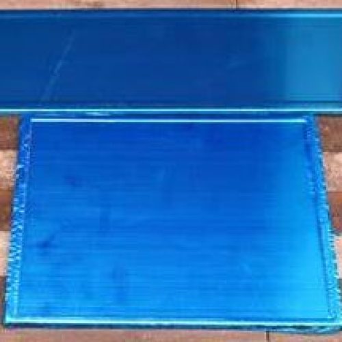 metallic number plate holder